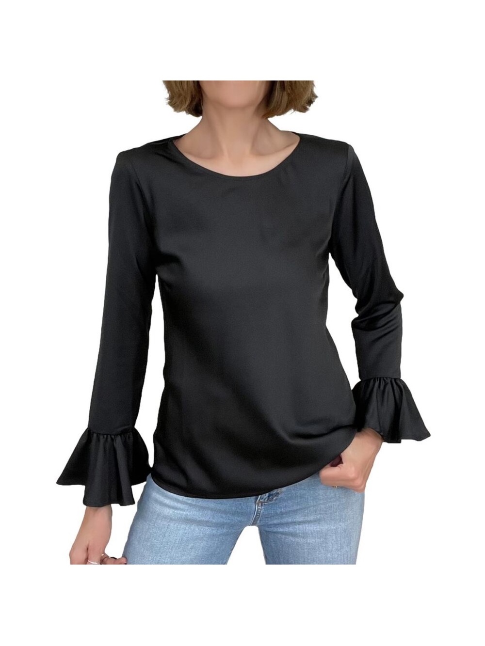 J crew winter garden top blouse black Size XS